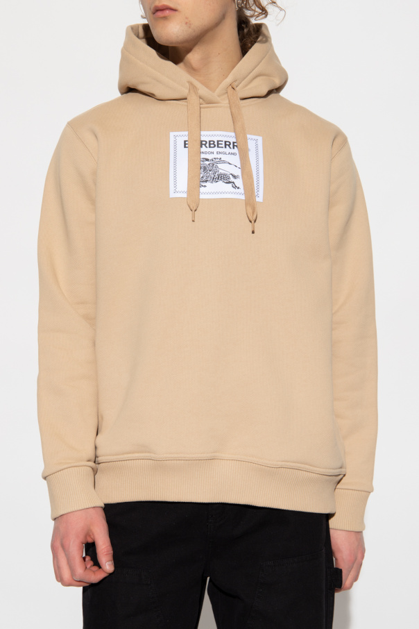 Tシャツ・カットソー BURBERRY Men Hoodies 8103520NUTMEG Beige BURBERRY T-SHIRT Z MOTYWEM ZWIERZĘCYM